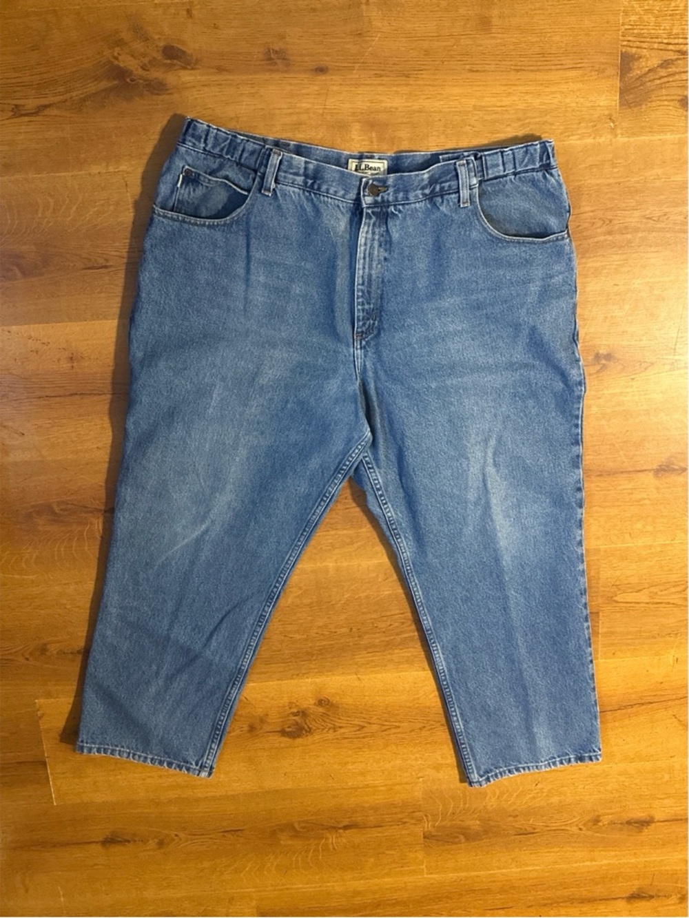 L.L. Bean Light Blue Relaxed Denim Jeans 42x29